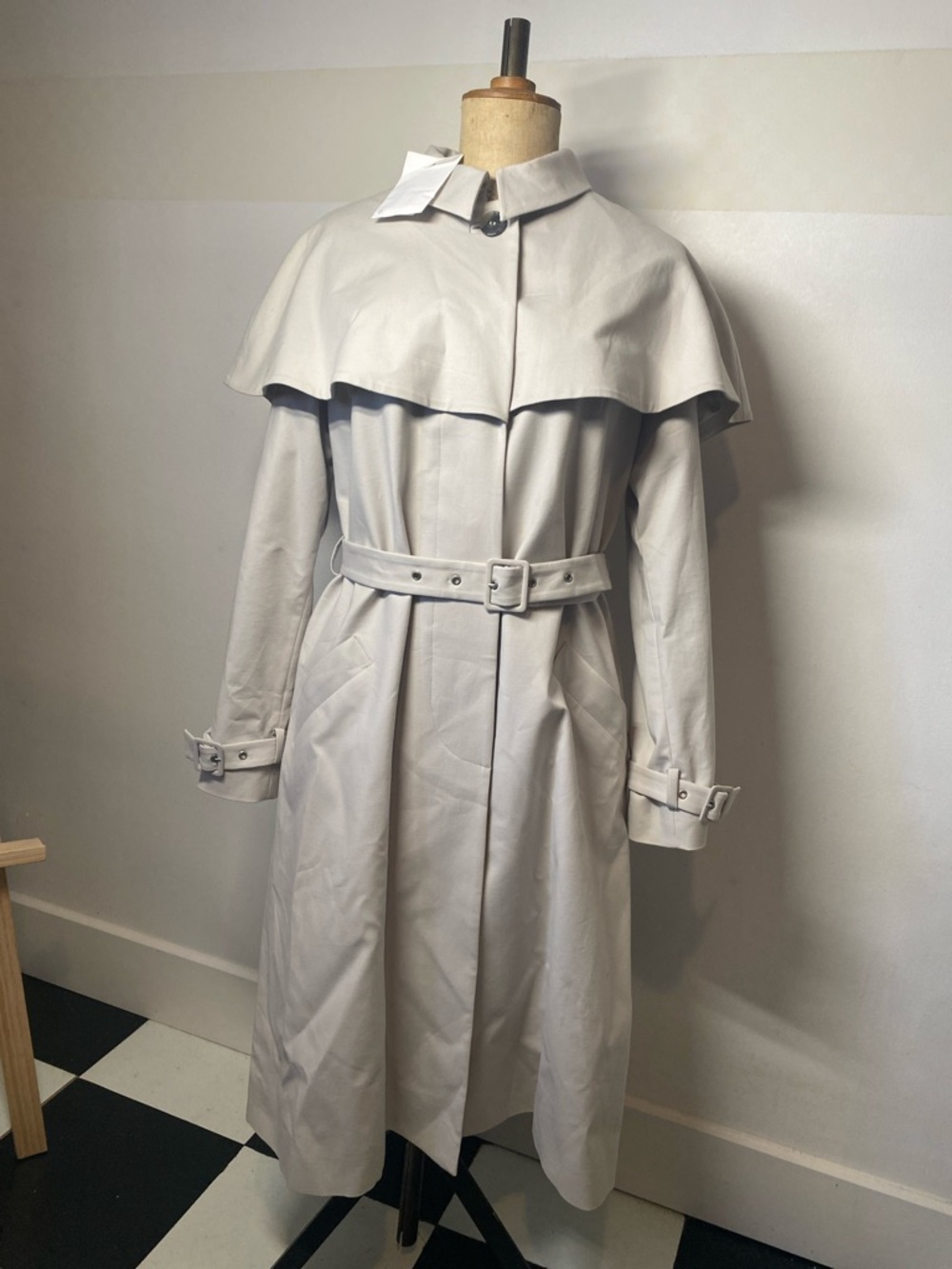 & Other Stories Vika Gazinskaya Trench Coat NWT Cream Belted Size 40